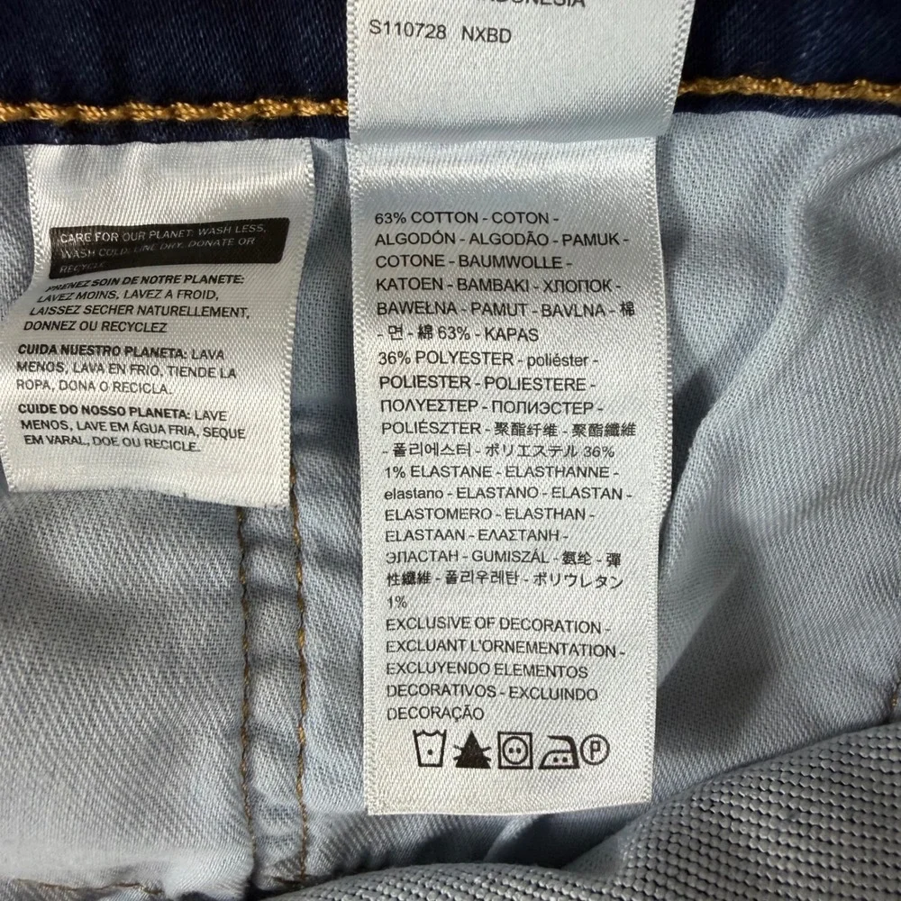 Levis 514 Straight Fit Jeans Mens 38x32 Dark Wash Indigo Denim Pants